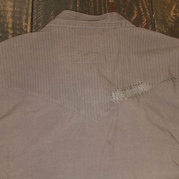 Guess Vintage Button Down Shirt XL Brown - Picture 2 of 5